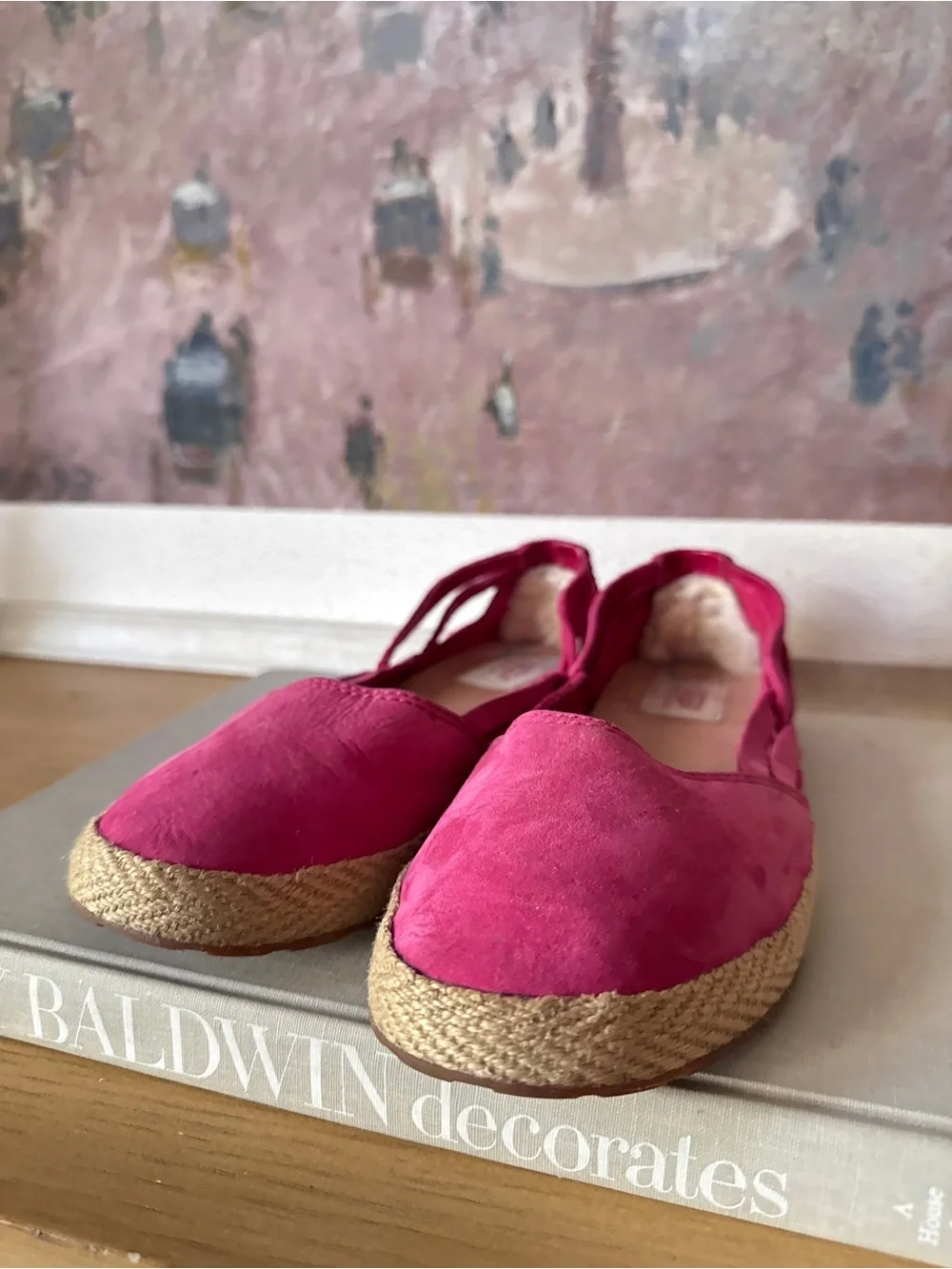 UGG Australia Tippie Ballet Slip- On Hot Pink - Size 6.5
